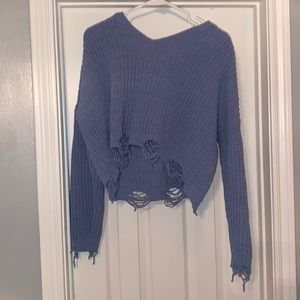 Light blue sweater women’s size medium